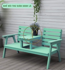 Ghế đôi thư giãn  màu xanh lá