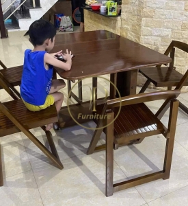 Bàn ăn xếp gấp mẫu 7