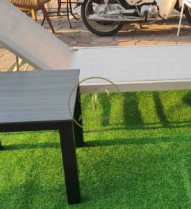 Giường tắm nắng đan mây mẫu 2