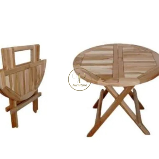 Bộ bàn tròn :1100*1100*720mm ghế 5 bậc : 560*600*900mm gỗ Acacia màu oil mẫu 1