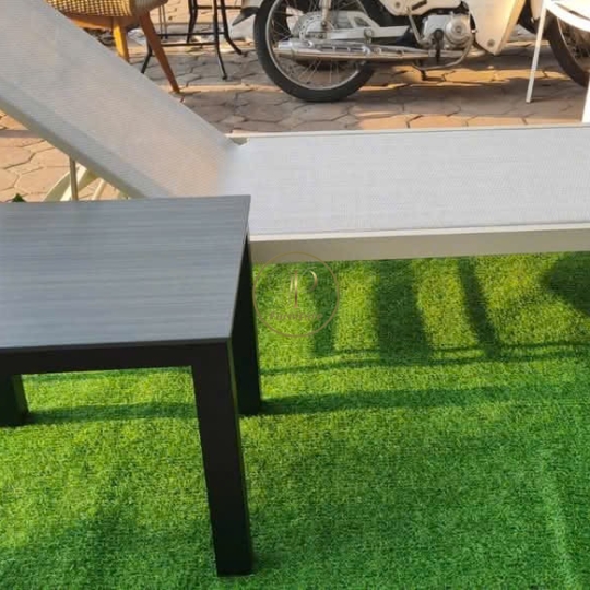 Giường tắm nắng đan mây mẫu 2