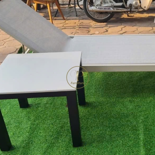 Giường tắm nắng đan mây mẫu 3