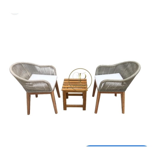Bộ bàn ghế đan mây mẫu 2
