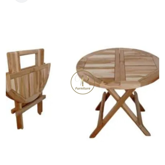 Bộ bàn tròn :1100*1100*720mm ghế 5 bậc : 560*600*900mm gỗ Acacia màu oil mẫu 1